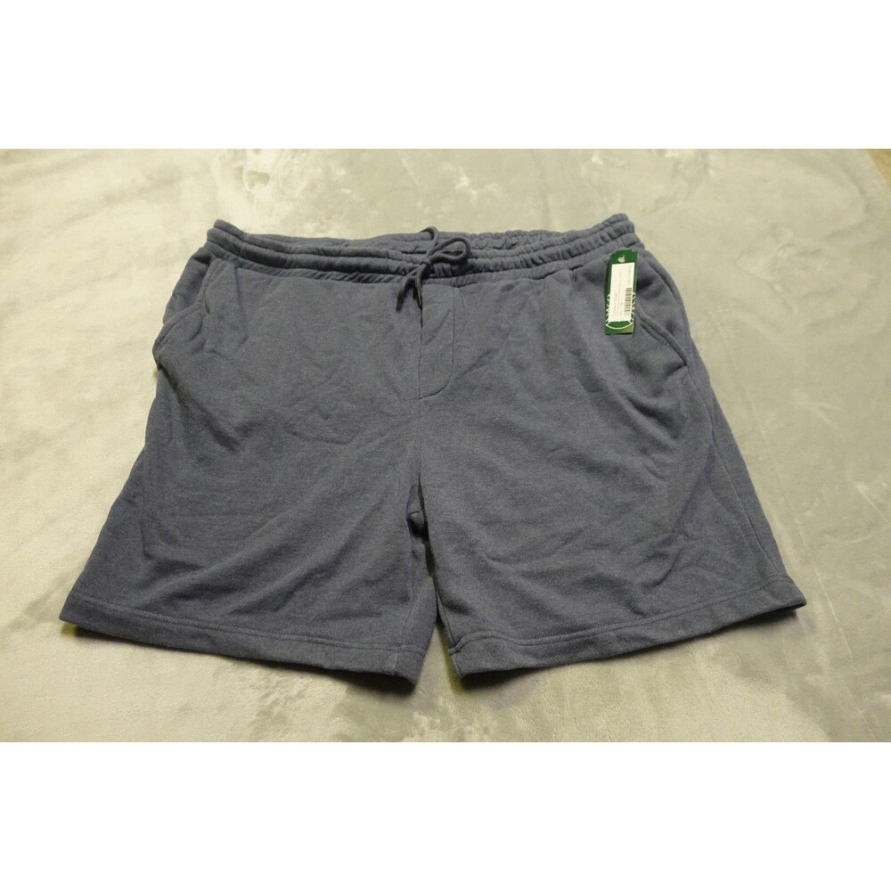 NWT Threads 4 Thought Men's Navy Blue Size XXL Garrett Mineral Fleece Shorts